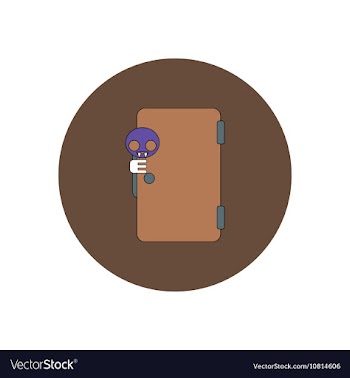 In flat design Halloween icon vector image