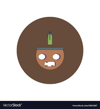 In flat design Halloween icon vector image