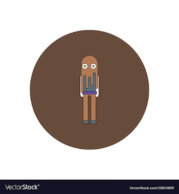 In flat design Halloween icon vector image