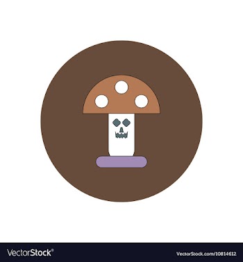 In flat design Halloween icon vector image