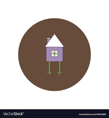 In flat design Halloween icon vector image