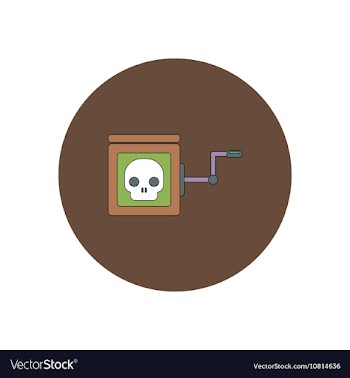 In flat design Halloween icon vector image