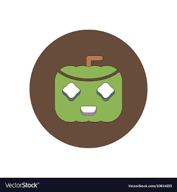 In flat design Halloween icon vector image