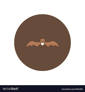 In flat design Halloween icon vector image
