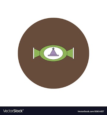 In flat design Halloween icon vector image