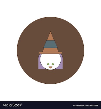 In flat design Halloween icon vector image