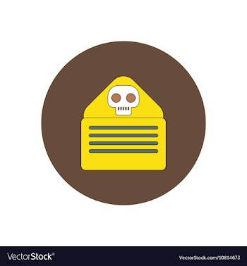 In flat design Halloween icon vector image