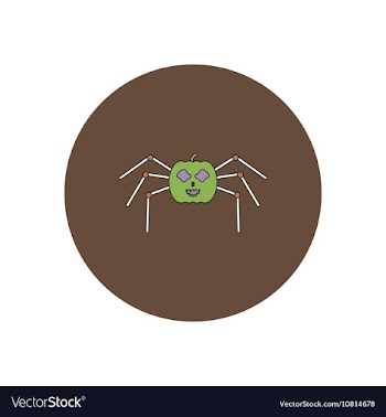 In flat design Halloween icon vector image