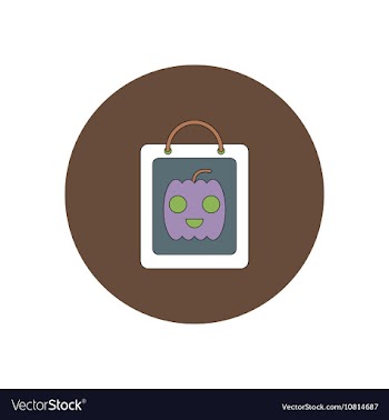In flat design Halloween icon vector image