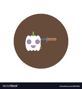 In flat design Halloween icon vector image
