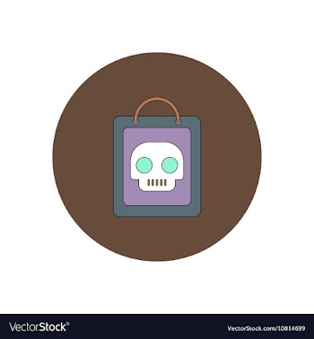In flat design Halloween icon vector image