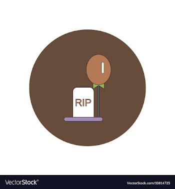 In flat design Halloween icon vector image