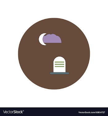 In flat design Halloween icon vector image