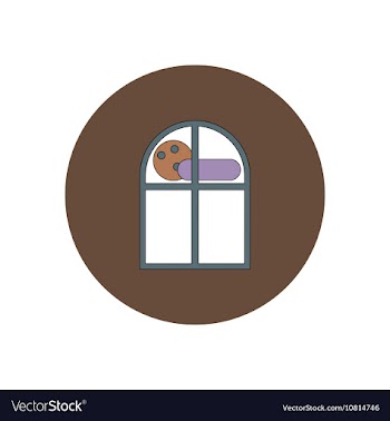 In flat design Halloween icon vector image