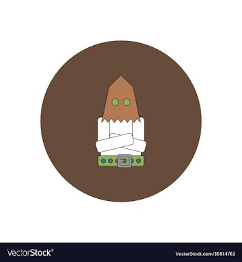 In flat design Halloween icon vector image