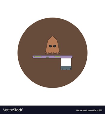 In flat design Halloween icon vector image