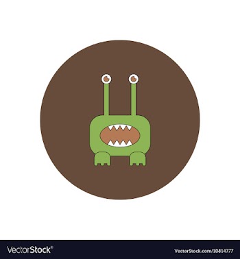 In flat design Halloween icon vector image