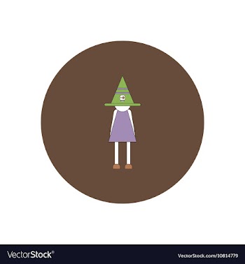 In flat design Halloween icon vector image