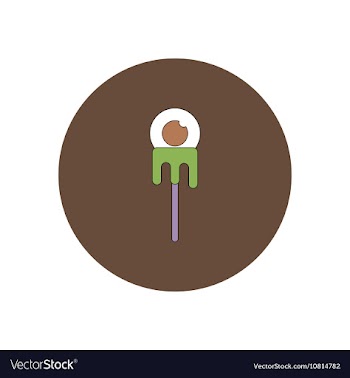 In flat design Halloween icon vector image