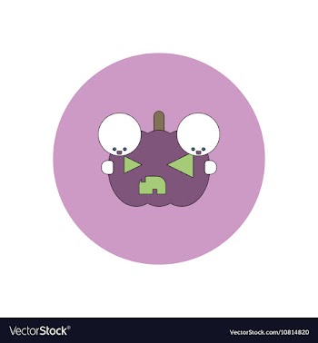 In flat design Halloween icon vector image