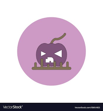 In flat design Halloween icon vector image