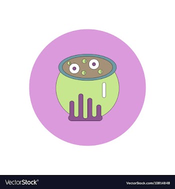 In flat design Halloween icon vector image