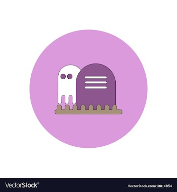 In flat design Halloween icon vector image
