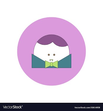 In flat design Halloween icon vector image