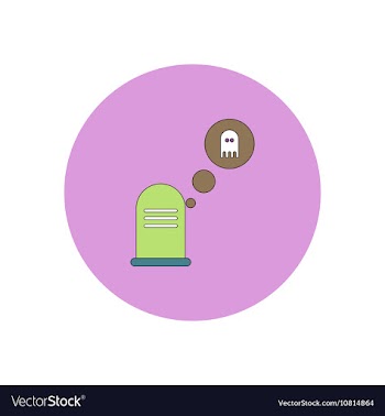 In flat design Halloween icon vector image