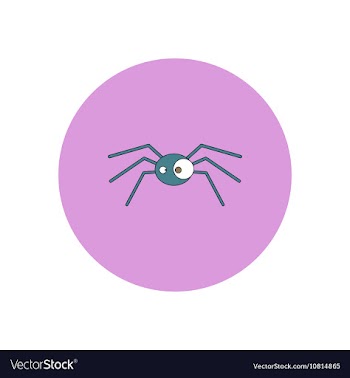 In flat design Halloween icon vector image