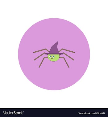In flat design Halloween icon vector image