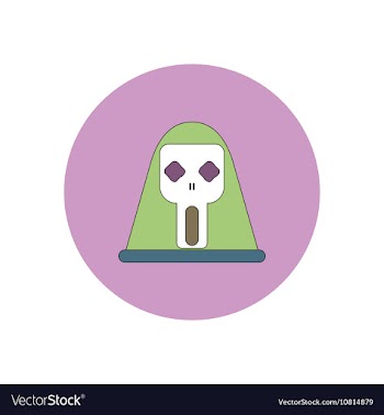 In flat design Halloween icon vector image