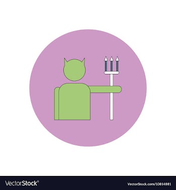 In flat design Halloween icon vector image