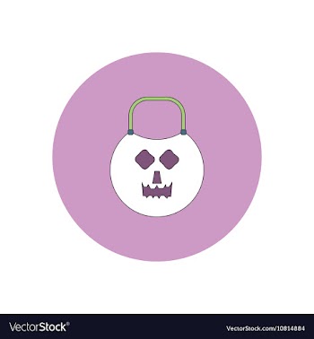 In flat design Halloween icon vector image