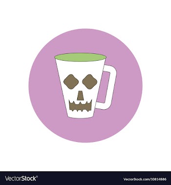 In flat design Halloween icon vector image