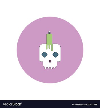 In flat design Halloween icon vector image