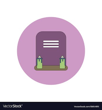 In flat design Halloween icon vector image