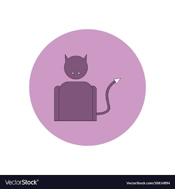 In flat design Halloween icon vector image