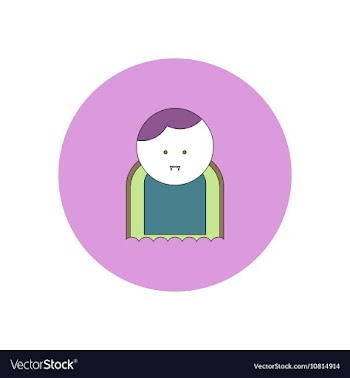 In flat design Halloween icon vector image
