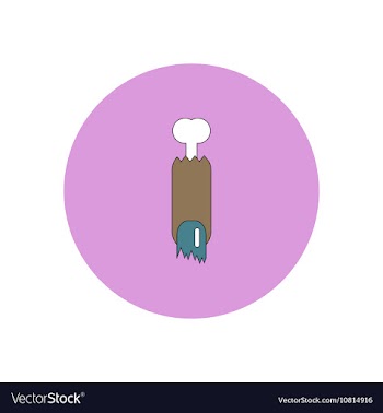 In flat design Halloween icon vector image
