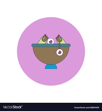 In flat design Halloween icon vector image
