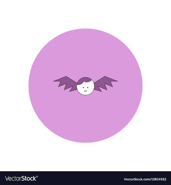 In flat design Halloween icon vector image