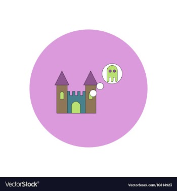 In flat design Halloween icon vector image