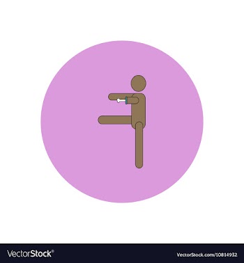 In flat design Halloween icon vector image