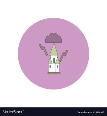 In flat design Halloween icon vector image
