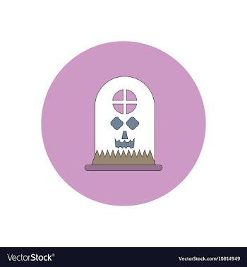 In flat design Halloween icon vector image