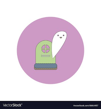 In flat design Halloween icon vector image
