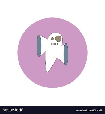 In flat design Halloween icon vector image
