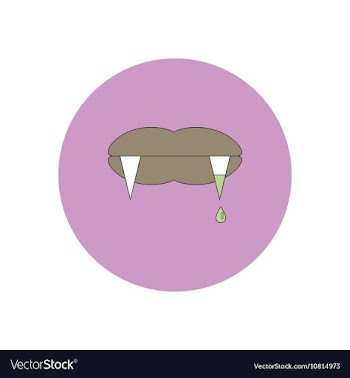 In flat design Halloween icon vector image