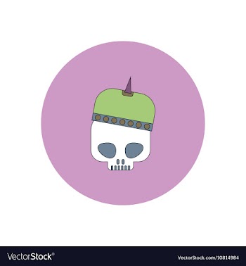 In flat design Halloween icon vector image